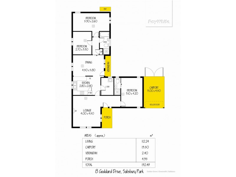 8 Goddard Drive, Salisbury Park SA 5109 Floorplan