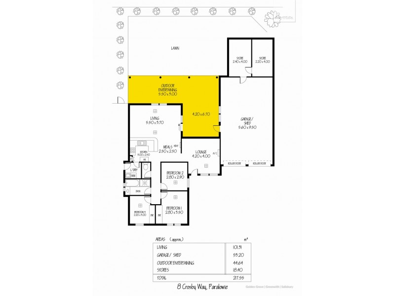 8 Crosby Way, Paralowie SA 5108 Floorplan