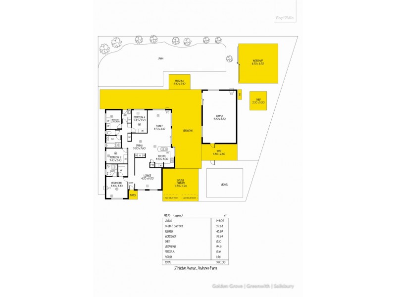 2 Hutton Avenue, Andrews Farm SA 5114 Floorplan