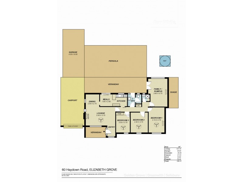 60 Haydown Road, Elizabeth Grove SA 5112 Floorplan