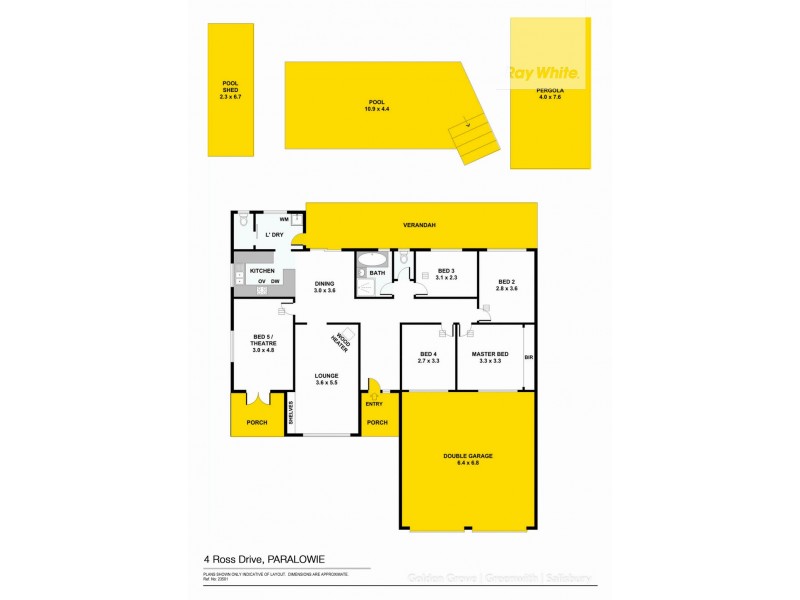 4 Ross Drive, Paralowie SA 5108 Floorplan