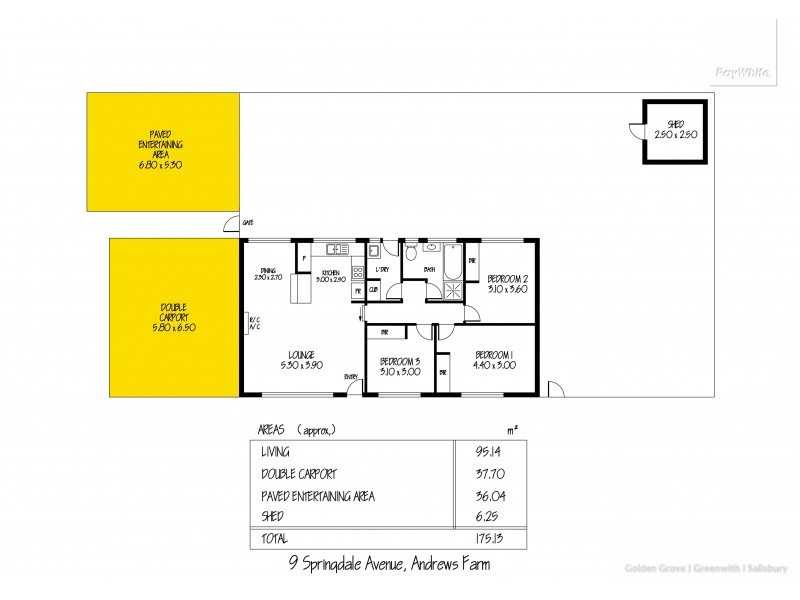 9 Springdale Avenue, Andrews Farm SA 5114 Floorplan