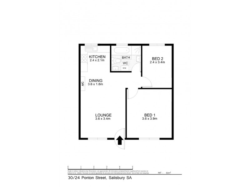 34/24 Ponton Street, Salisbury SA 5108 Floorplan