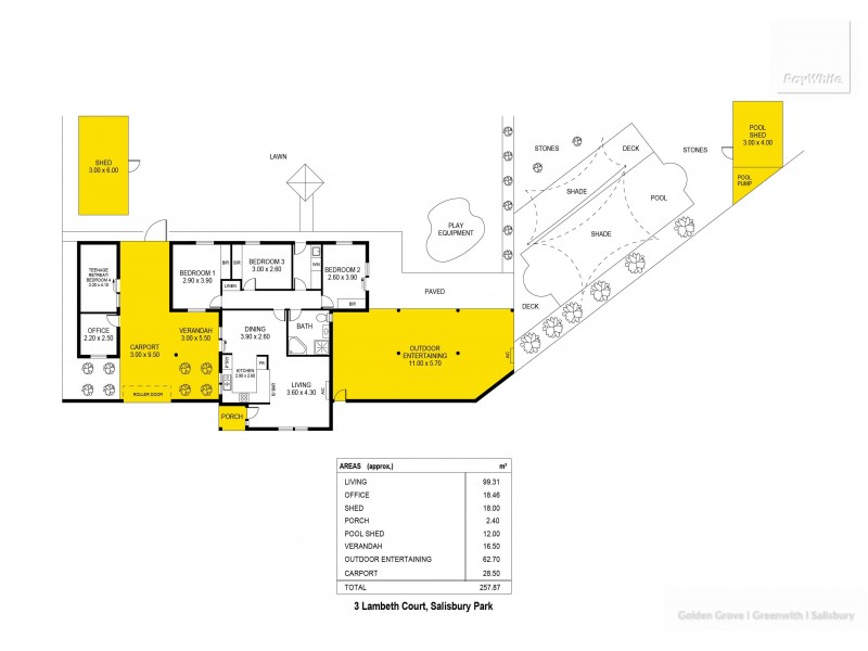 3 Lambeth Court, Salisbury Park SA 5109 Floorplan