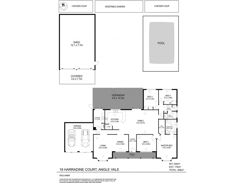 19 Harradine Court, Angle Vale SA 5117 Floorplan