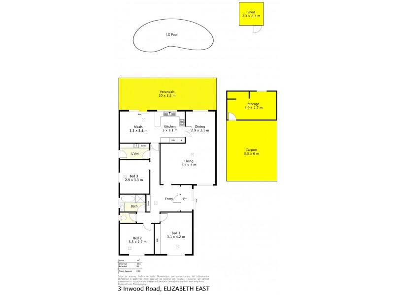 3 Inwood Road, Elizabeth East SA 5112 Floorplan