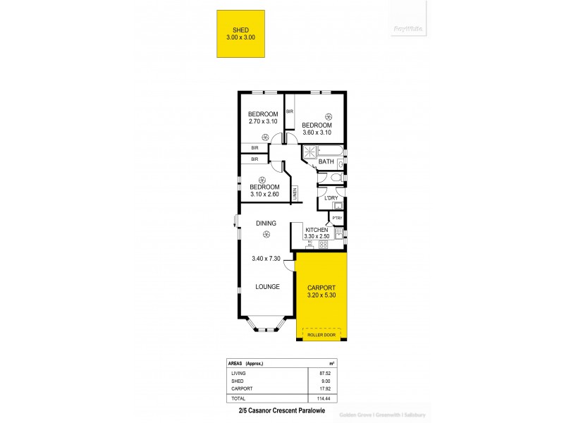 2/5 Casanor Crescent, Paralowie SA 5108 Floorplan