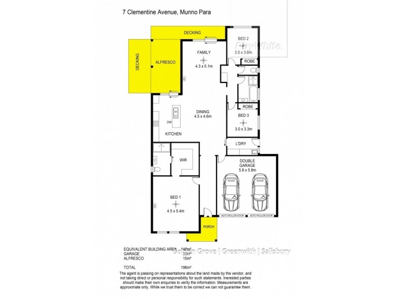 7 Clementine Avenue, Munno Para SA 5115 Floorplan