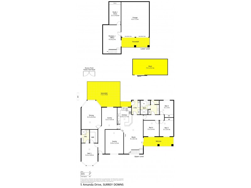 5 Amanda Drive, Surrey Downs SA 5126 Floorplan