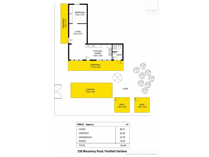 23B Macartney Road, Parafield Gardens SA 5107 Floorplan