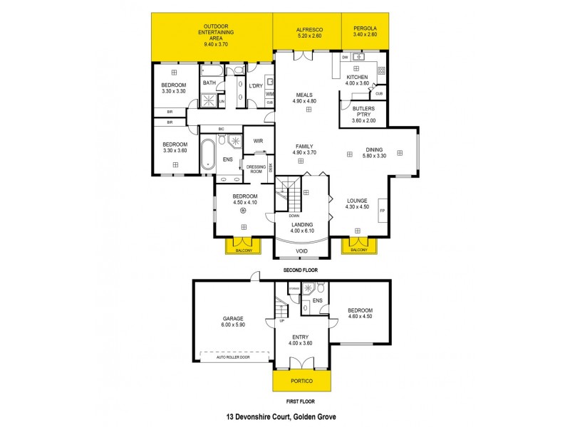 13 Devonshire Court, Golden Grove SA 5125 Floorplan