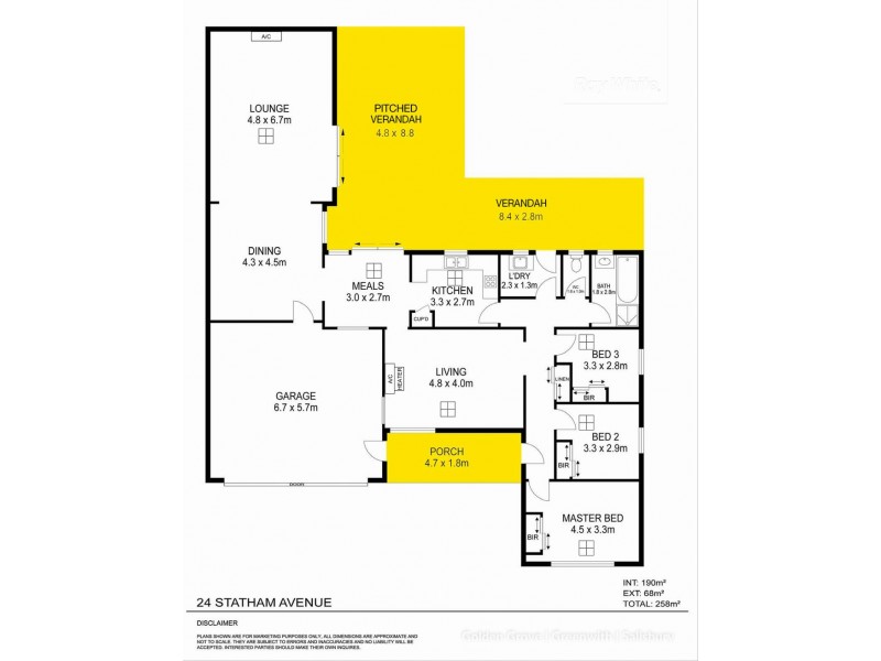 24 Statham Avenue, Salisbury East SA 5109 Floorplan