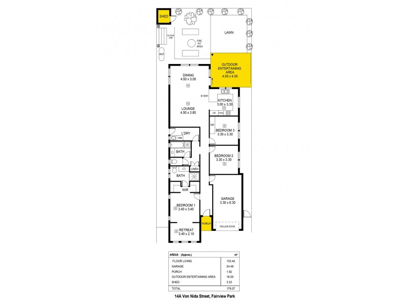 14A Von Nida Street, Fairview Park SA 5126 Floorplan