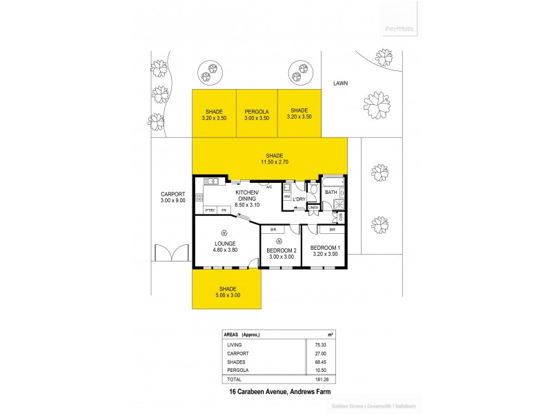 16 Carabeen Crescent, Andrews Farm SA 5114 Floorplan