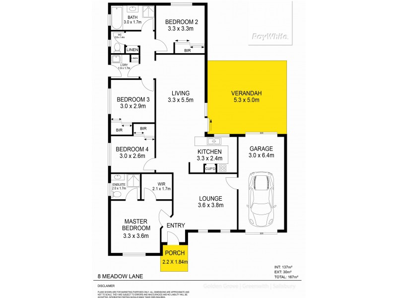 8 Meadow Lane, Para Hills West SA 5096 Floorplan