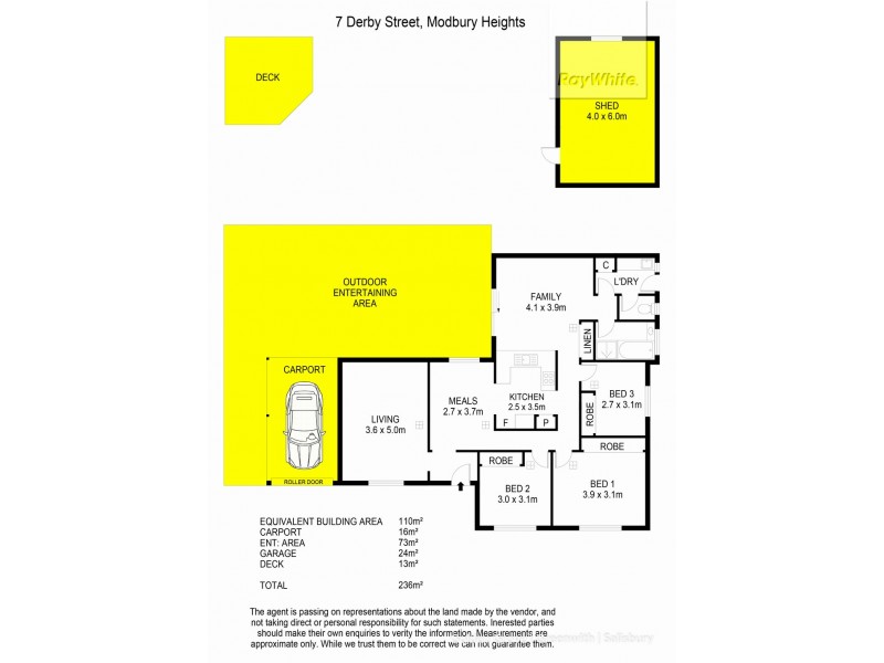 7 Derby Street, Modbury Heights SA 5092 Floorplan
