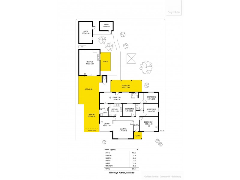 4 Brooklyn Avenue, Salisbury SA 5108 Floorplan
