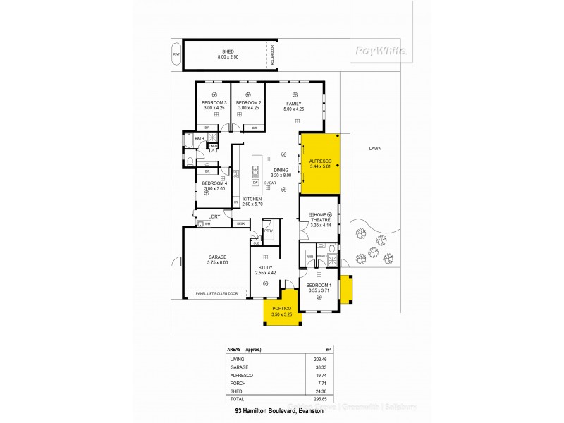 93 Hamilton Boulevard, Evanston Gardens SA 5116 Floorplan