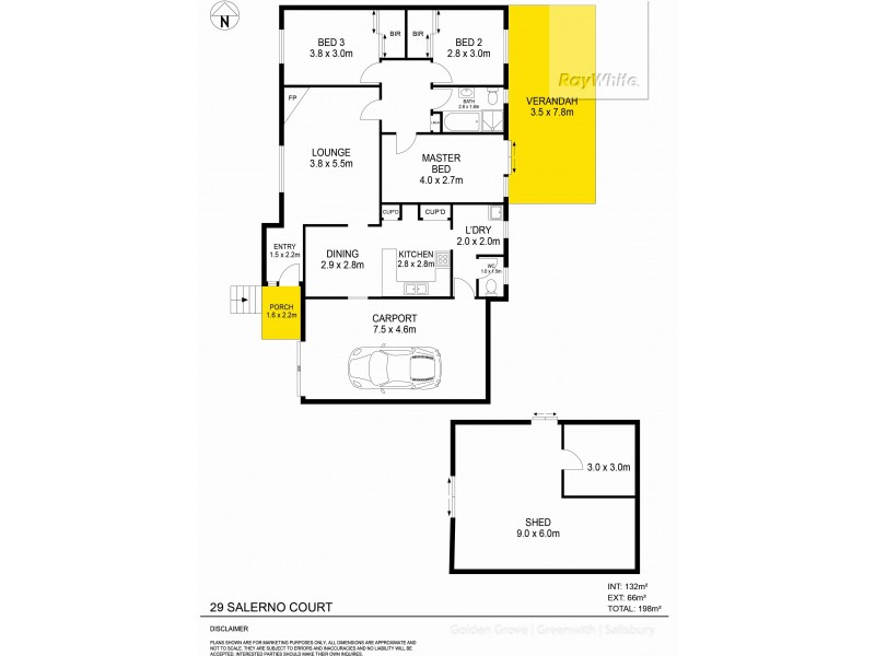 29 Salerno Court, Elizabeth East SA 5112 Floorplan