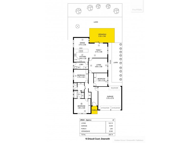 15 Driscoll Court, Greenwith SA 5125 Floorplan