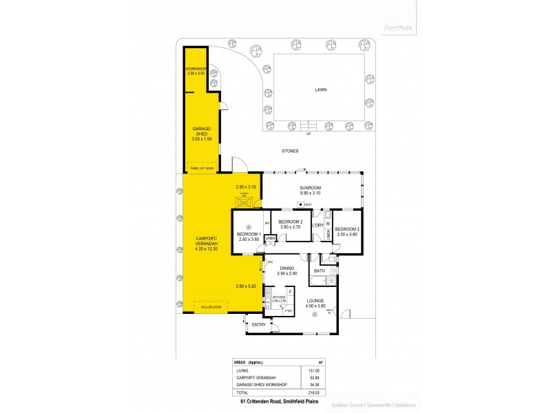 61 Crittenden Road, Smithfield Plains SA 5114 Floorplan