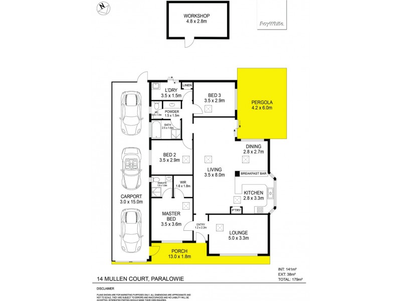 14 Mullen Court, Paralowie SA 5108 Floorplan