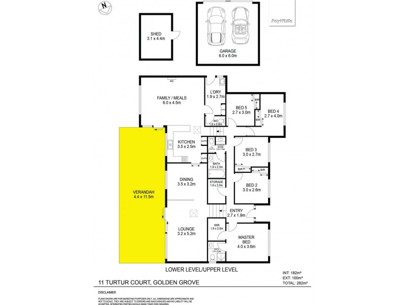 11 Turtur Court, Golden Grove SA 5125 Floorplan