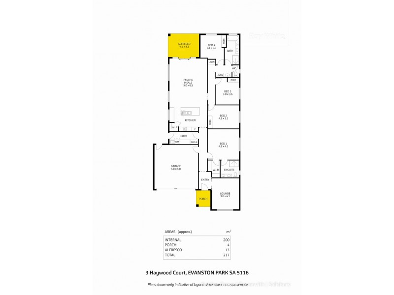 3 Haywood Court, Evanston Gardens SA 5116 Floorplan