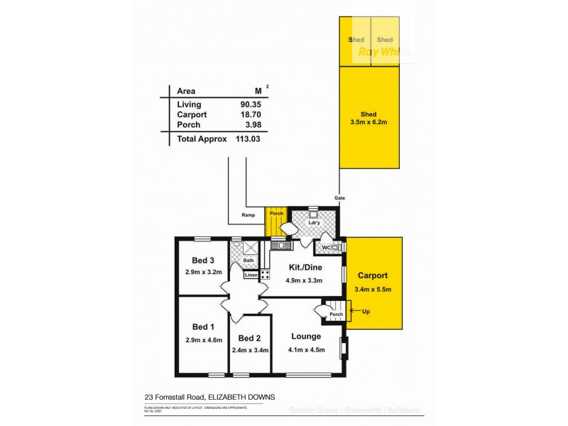 23 Forrestall Road, Elizabeth Downs SA 5113 Floorplan