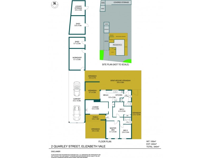 2 Quarley Street, Elizabeth Vale SA 5112 Floorplan