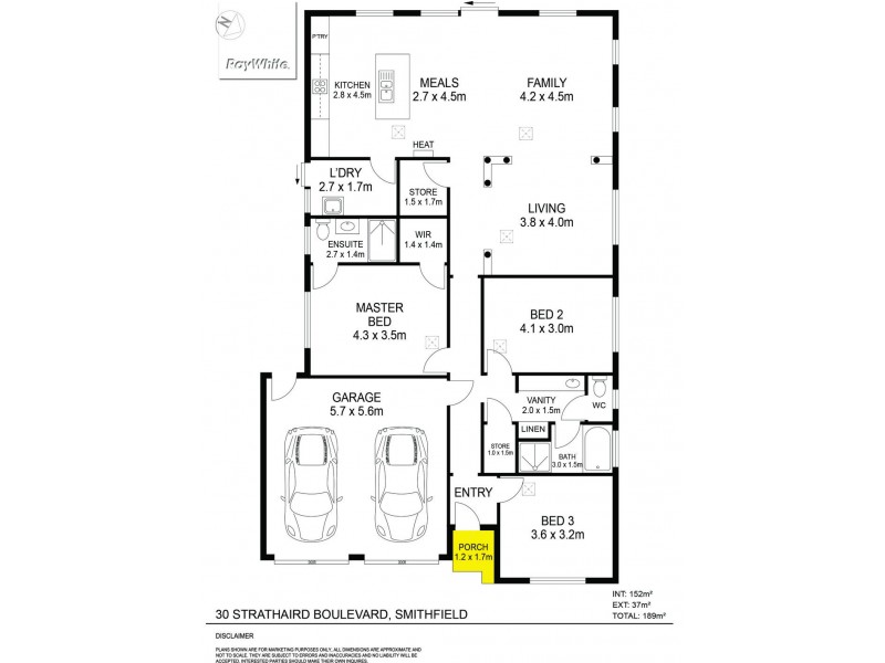 30 Strathaird Boulevard, Smithfield SA 5114 Floorplan