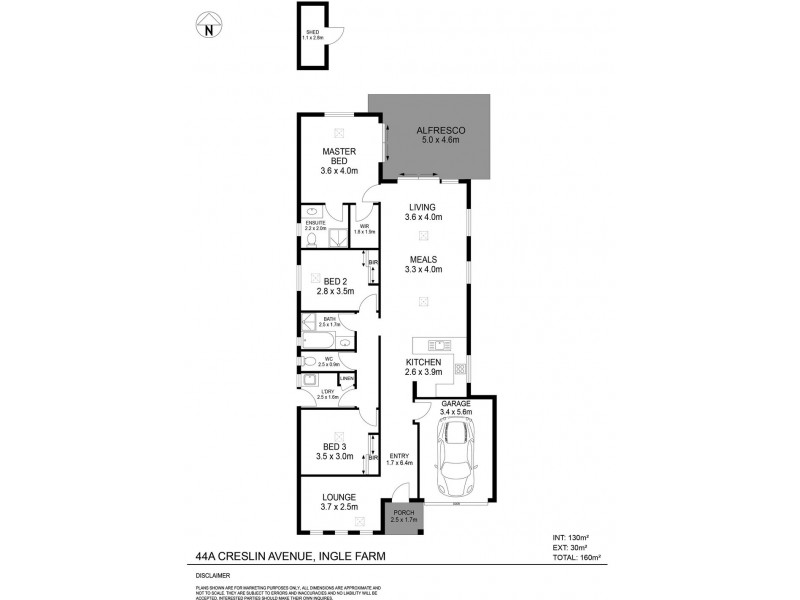 44A Creslin Avenue, Ingle Farm SA 5098 Floorplan