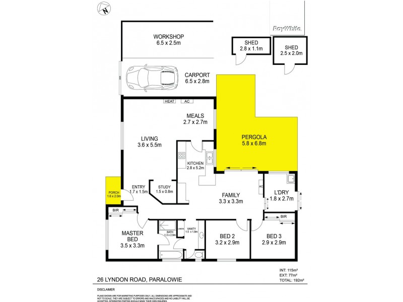 26 Lyndon Road, Paralowie SA 5108 Floorplan