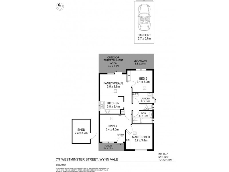 Unit 7, 7 Westminster Street, Wynn Vale SA 5127 Floorplan