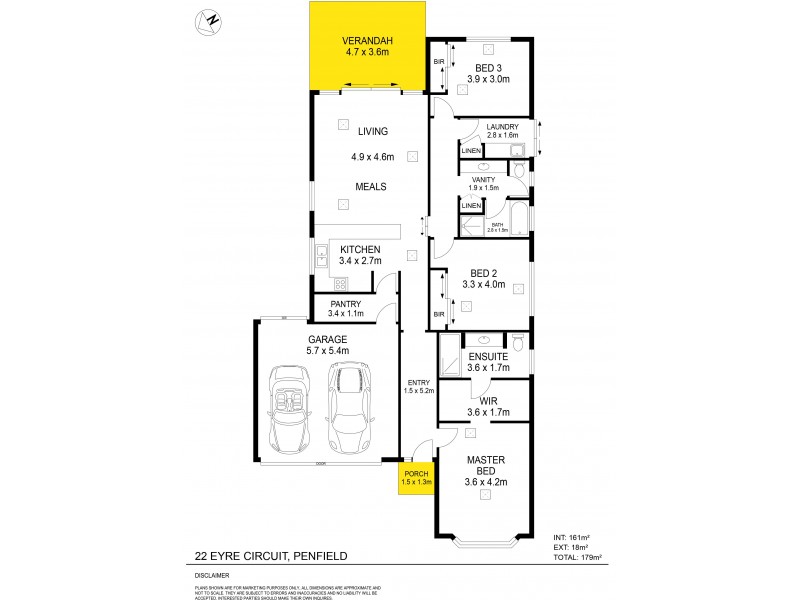 22 Eyre Circuit, Penfield SA 5121 Floorplan