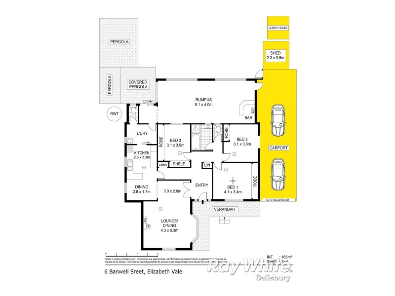 6 Banwell Street, Elizabeth Vale SA 5112 Floorplan