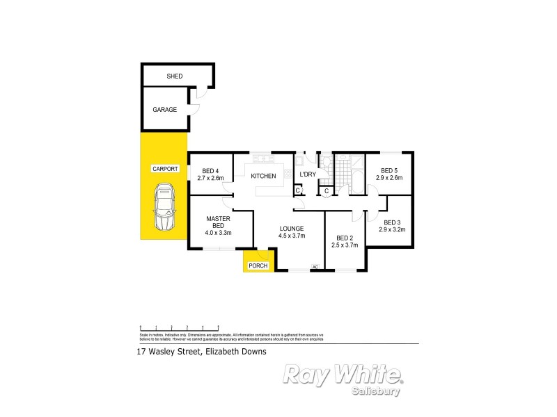 17 Wasley Street, Elizabeth Downs SA 5113 Floorplan