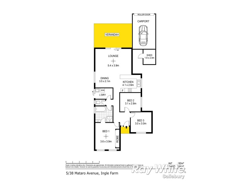 5/38 Mataro Avenue, Ingle Farm SA 5098 Floorplan