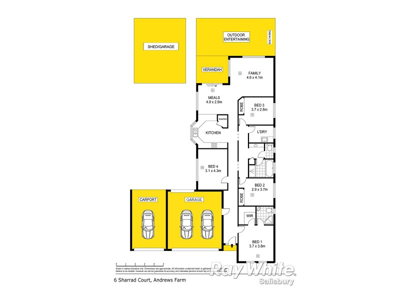 6 Sharrad Court, Andrews Farm SA 5114 Floorplan