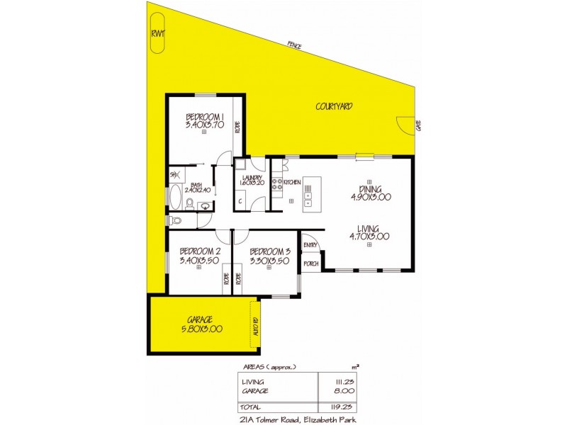 21A Tolmer Road, Elizabeth Park SA 5113 Floorplan