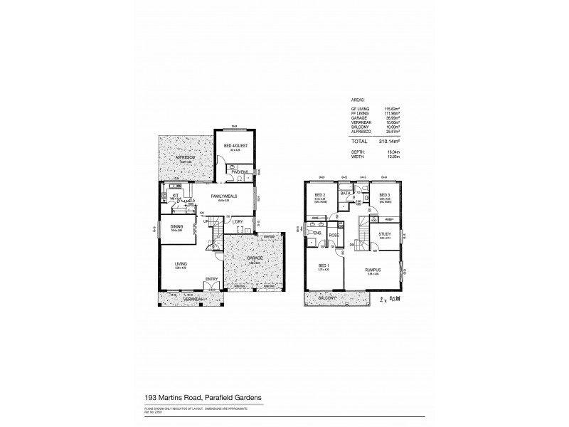 193 Martins Road, Parafield Gardens SA 5107 Floorplan