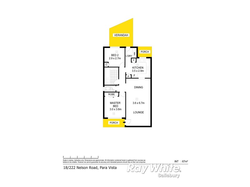 18 / 222 Nelson Road, Para Vista SA 5093 Floorplan