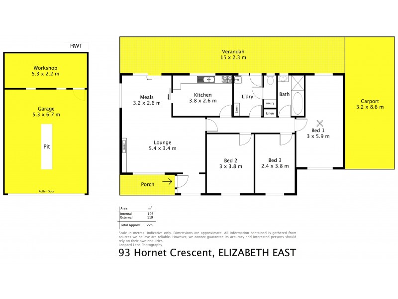 93 Hornet Crescent, Elizabeth East SA 5112 Floorplan