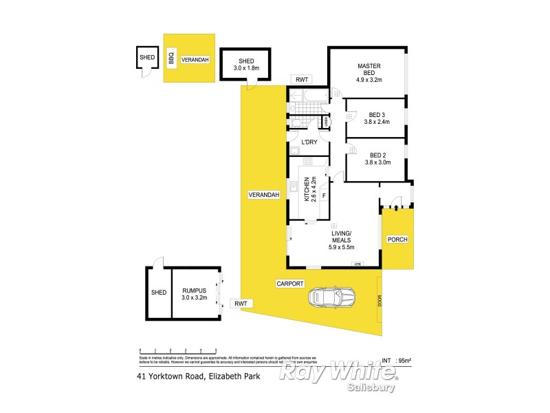 41 Yorktown Road, Elizabeth Park SA 5113 Floorplan