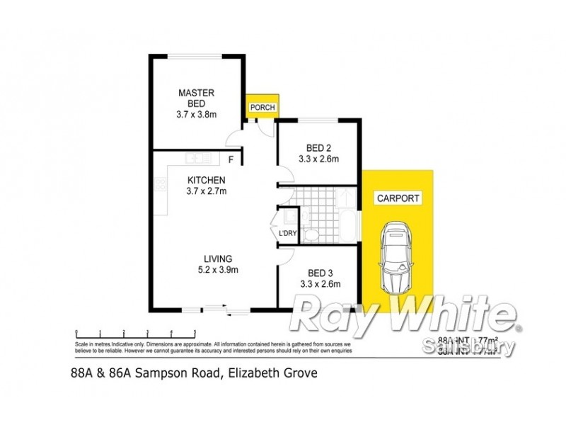 86A Sampson Road, Elizabeth Grove SA 5112 Floorplan