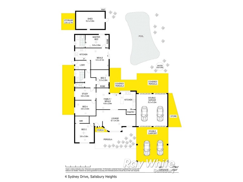 4 Sydney Drive, Salisbury Heights SA 5109 Floorplan