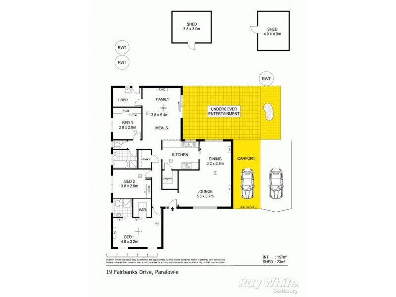19 Fairbanks Drive, Paralowie SA 5108 Floorplan