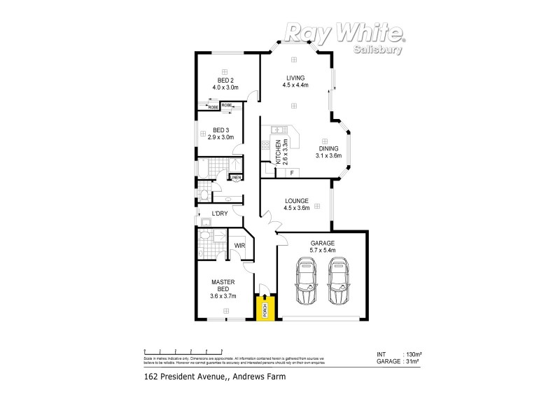 162 President Avenue, Andrews Farm SA 5114 Floorplan