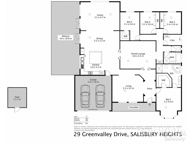 29 Green Valley Drive, Salisbury Heights SA 5109 Floorplan