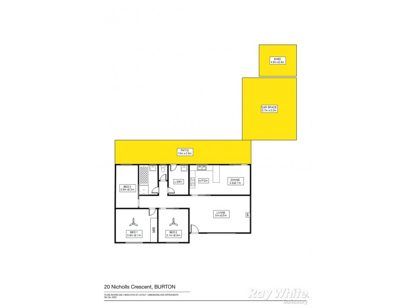 20 Nicholls Crescent, Burton SA 5110 Floorplan